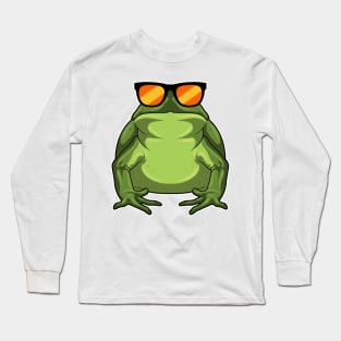 Frog with Sunglasses Long Sleeve T-Shirt